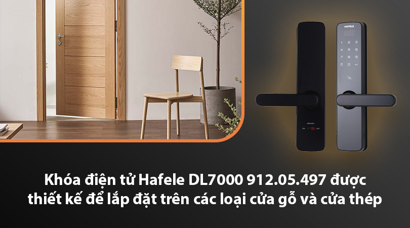 Hafele DL7000 912.05.497 phù hợp với loại cửa nào?